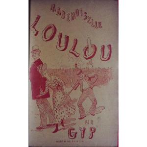 Gyp - Miss Loulou. Calmann Lévy, 1888, Full Purple Morocco Binding Signed Bézard.