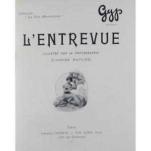 Gyp - The Interview. Nilsson - Per Lamm, 1899, Full Purple Morocco Binding Signed Bézard.
