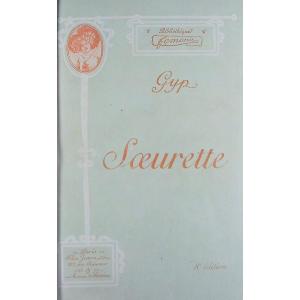 Gyp – Sister. Félix Juven, 1902, Full Purple Morocco Binding Signed Bézard, Gilt Head.