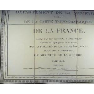 Kaepplin - Department Of Meurthe Taken From The Topographic Map Of France. 1839.