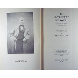 Lepage (henri) - The Vosges Department. Berger-levrault, 1978, Publisher's Binding.