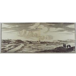 Merian - Perspective View Of Marsal. Sl (frankfurt), Se (gaspar Mérian), Around 1655.