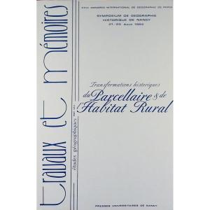 XXVth International Congress Of Geography In Paris. Nancy Symposium, 1984. Paperback.