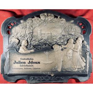 [advertising Document Holder] - Idoux - Central Charging Julien Idoux Schlettstadt. Circa 1890.