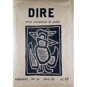 Vodaine (jean) - European Poetry Review Dire N° 30. Baslieux, Chez Vodaine, 1981, Paperback.