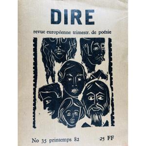 Vodaine (jean) - European Poetry Review Dire N° 35. Baslieux, Chez Vodaine, 1982, Paperback.