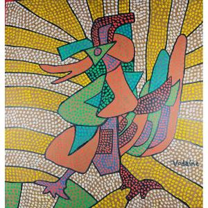 Vodaine (jean) - Untitled Composition Representing A Bird In Full Light. 1989.