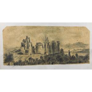 [manuscript] - History Of La Ferté-milon. At The Author's, Circa 1860, Hardcover, 3 Drawings.