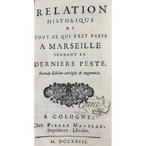 [bertrand] - Historical Account Of Everything That Happened In Marseille During The Plague. 1723.