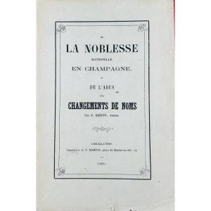 Biston (`p.) - Maternal Nobility In Champagne And The Abuse Of Name Changes. 1859.
