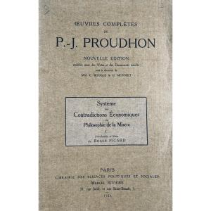 Proudhon - System Of Economic Contradictions Or Philosophy Of Poverty. 1923, Paperback.