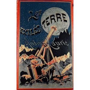 Laurie (andré) - The Exiles Of The Earth. Hetzel, 1888, Publisher's Hardcover, Illustrated By Roux.