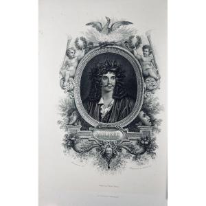 Molière - Complete Works Of Molière. Furne Et Cie Publishers, 1863, 6 Contemporary Bound Volumes.