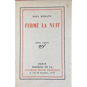 Morand (paul) - Closed At Night. New French Review, 1923, Original Edition.
