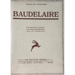 Soupault (philippe) - Baudelaire. Rieder, 1931, Copy Number 2 On Vellum.