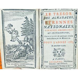 The Treasure Of Almanacs, National Gifts. Cailleau, 1783, Full Contemporary Morocco Binding.
