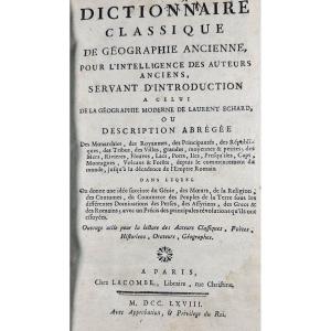 [ayrolles (bertrand d')] - Classical Dictionary Of Ancient Geography. Lacombe, 1768.