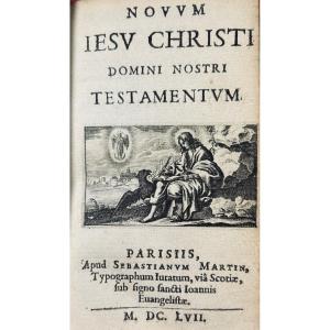 [bible] - Novum Jesu-christi Domini Nostri Testanum. Followed By Liber Psalmorum. 1658.