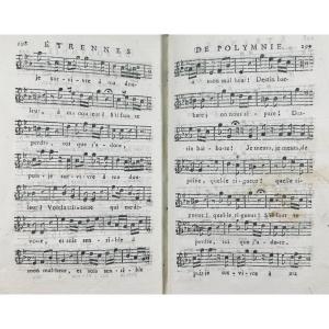 [songs] - New Year's Gifts For Polyhymnia; Selection Of Songs, Romances, Vaudevilles, Etc. 1788.