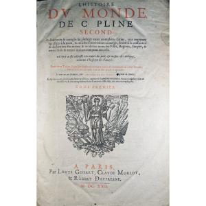 Pliny The Second (c.) - The History Of The World By C. Pliny The Second. 1622, Old Binding.