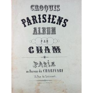 Cham - Parisian Sketches. At The Charivari Office, Around 1850, Period Paperback.