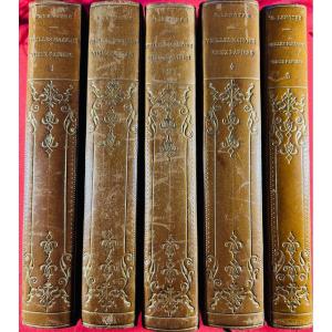 Lenotre (g.) - Old Houses, Old Papers. Perrin, 1908, 5 Volumes, Contemporary Binding.