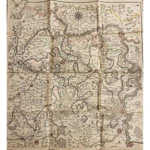 Map Of The Electorate Of Mainz Including The Palatinate. Circa 1780, Coloured Outlines.