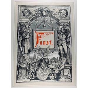 Goethe - Faust. Hachette, 1878. Illustrations By Sandor Liezen-mayer. Copy N°1, Folder.