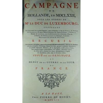 18th Century Militaria Book, In Folio.