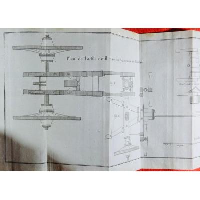 d'Urtubie - Gunner's Manual. 1787, 13 Folding Plates.