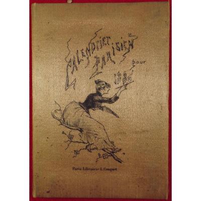 Hervilly - 1886 Parisian Calendar. L. Conquet Bookstore, 1886.