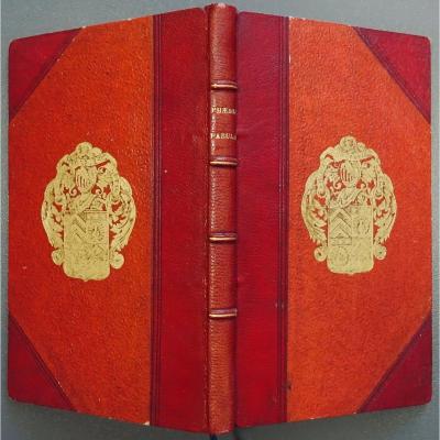 PhÈdre Et  SÉnÈque- Fables In A Binding With Arms Of Pavé De Vandoeuvre. 1779.