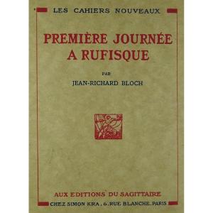 Bloch - First Day In Rufisque. Editions Du Sagittaire, Kra, 1926. First Edition.
