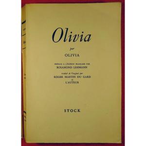 Bussy (dorothy) - Olivia. Paris, Stock, 1949. Original Edition.
