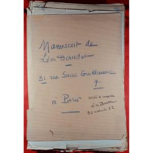 Daudet (leon) - Woman And Love. Appearance And Face. Author's Manuscript.