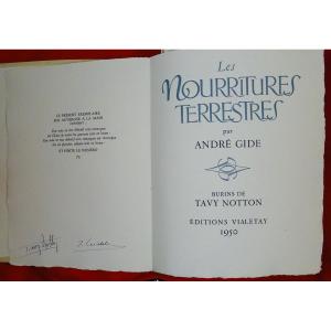 Gide - Terrestrial Foods. Editions Vialetay, 1950. Illustrated By Tavy Notton.