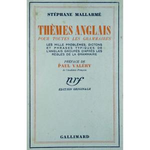 MallarmÉ - English Themes For All Grammars. Gallimard, 1937. First Edition.