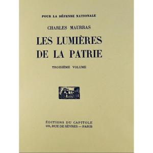 Maurras - For National Defense. Capitole, 1931. Copy On Japanese Paper Signed.