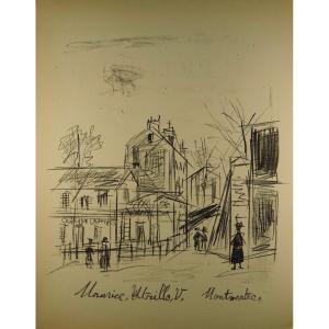 Gauthier - Utrillo. Galerie O. Pétridès And Editions Du Chêne, 1944, A Lithograph By Utrillo.