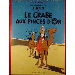 Hergé - The Adventures Of Tintin. The Crab With The Golden Claws. Tournai, Casterman, 1947, Spine B23.