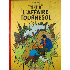 Hergé - The Adventures Of Tintin. The Sunflower Affair. Tournai, Casterman, 1956, Spine B24.