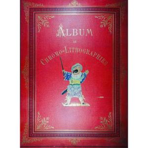 Album Of Chromos-lithographs. Around 1860, 60 Pages Containing About 620 Chromos.