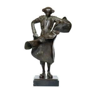 Poza (silvino) - Quite Por Los Rantales (?) - Patinated Bronze