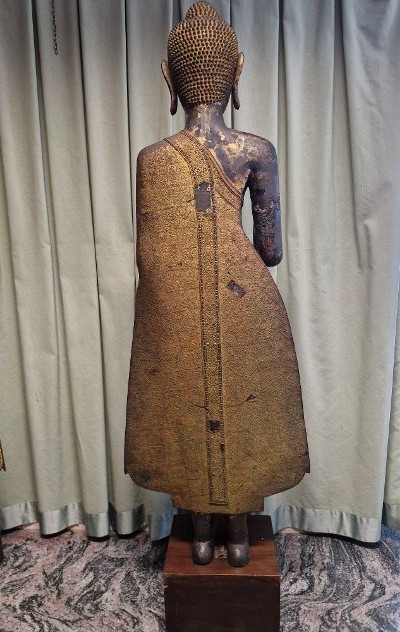 Buddha in bronzo dorato alt 167-photo-6
