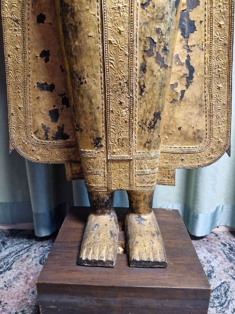 Buddha in bronzo dorato alt 157-photo-2