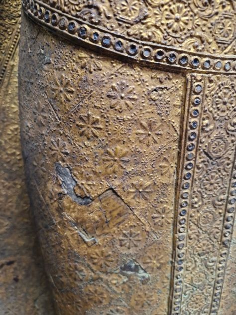 Buddha in bronzo dorato alt 157-photo-4