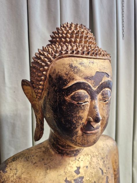Buddha in bronzo dorato alt 157-photo-2