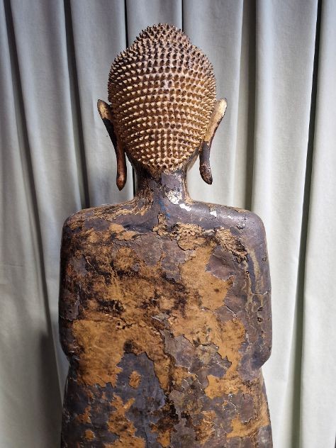 Buddha in bronzo dorato alt 157-photo-7