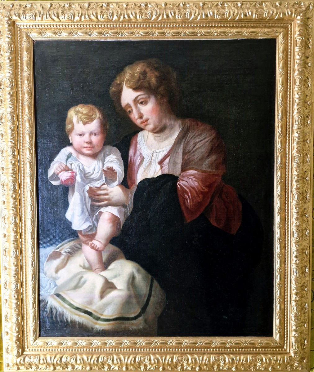 Donna con banbino