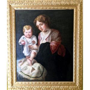 Donna con banbino